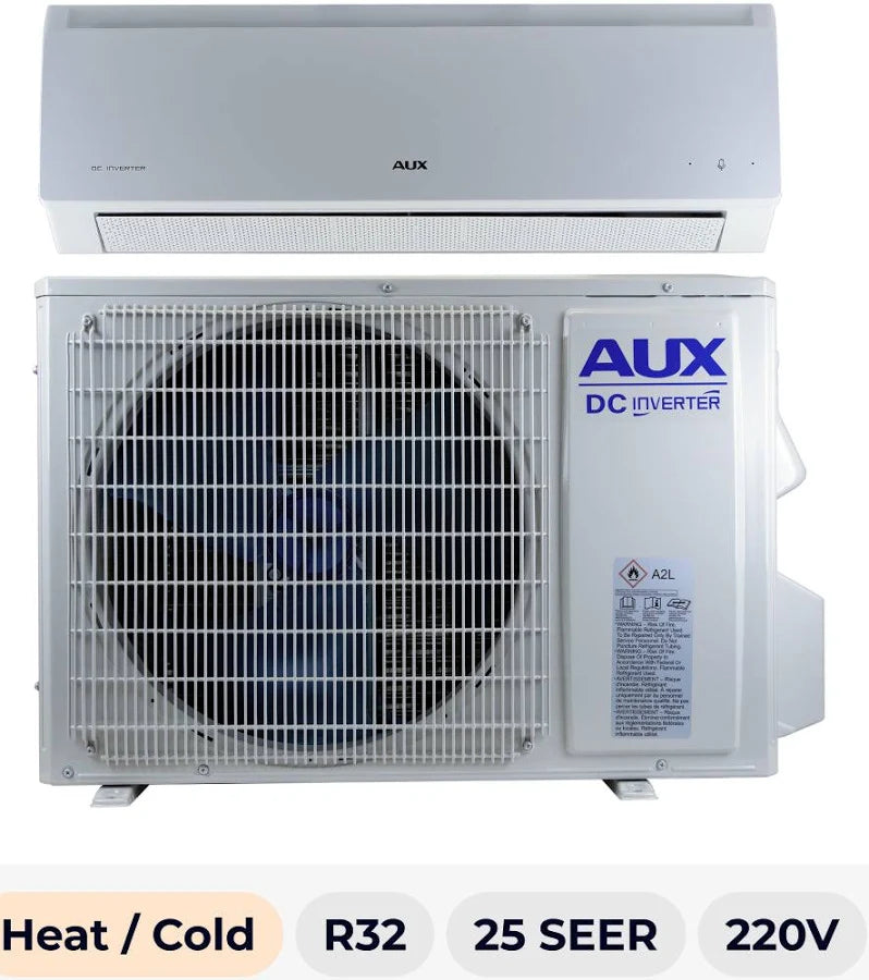 AUX 12000 BTU HEAT/COLD 25 SEER R-32  220 Vol